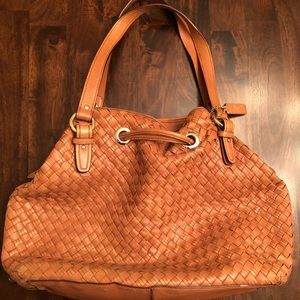 Cole Haan Tan Woven Bag